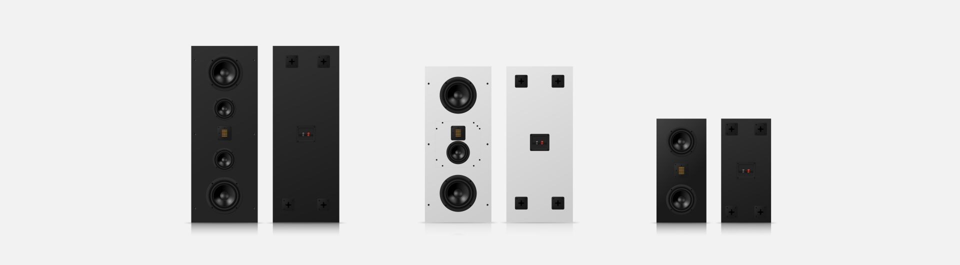 On-wall speaker with AMT